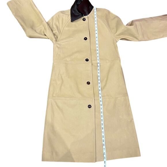 NEW NWT Reformation Veda Beck Leather Trench Coat - Picture 12 of 12